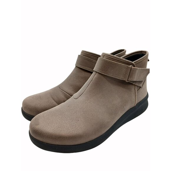 CLARKS CLOUDSTEPPERS Women's SILLIAN2.0 Brown Size 9 W Wide Ankle Strap Bootie - Picture 5 of 16